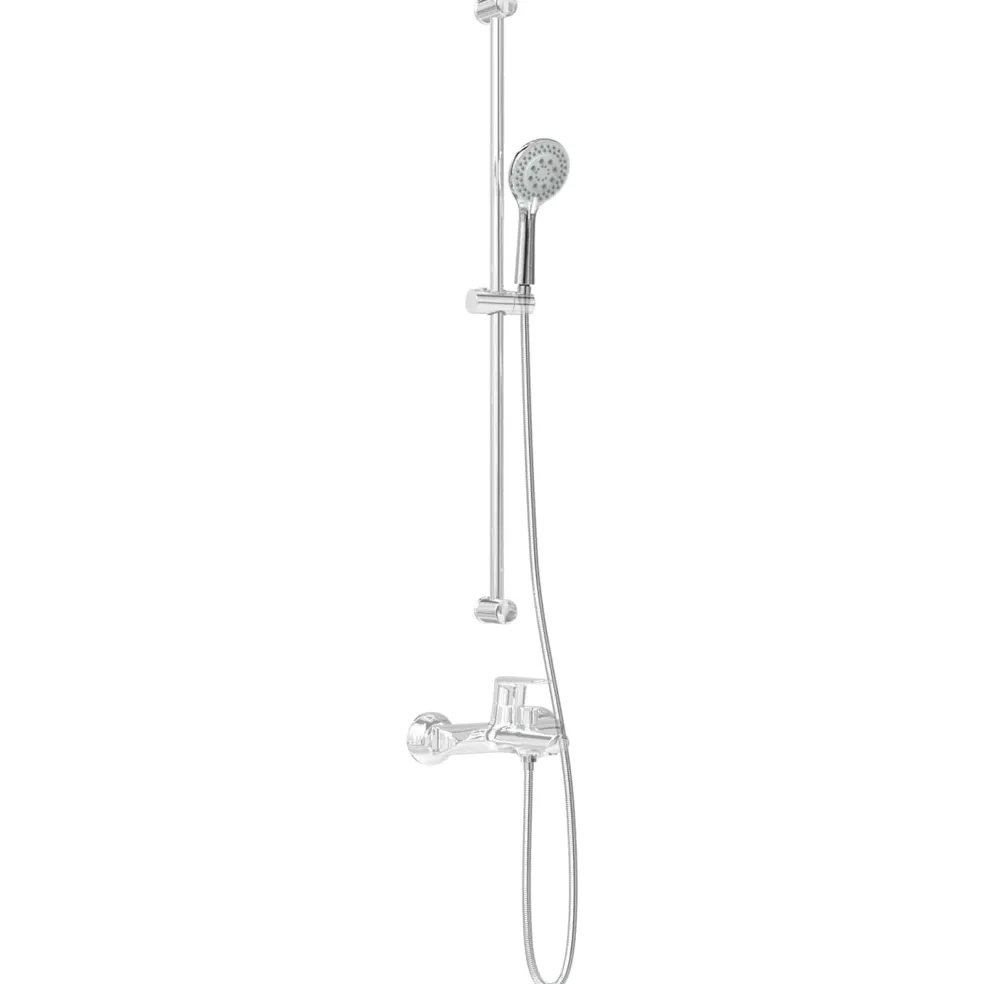 vidaXL Doucheset Chroom 150 cm Roestvrij staal