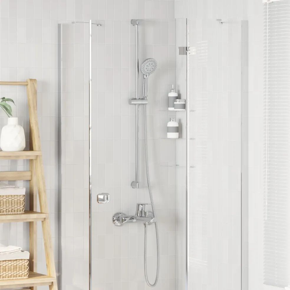 vidaXL Doucheset Chroom 150 cm Roestvrij staal