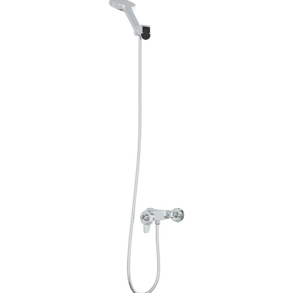 vidaXL Doucheset Chroom G 1 / 2 inch