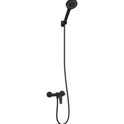 vidaXL Doucheset Zwart G 1 / 2 inch Koper