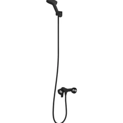 vidaXL Doucheset Zwart G 1 / 2 inch Koper