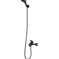 vidaXL Doucheset Zwart G 1/2 inch