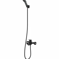 vidaXL Doucheset Zwart G 1/2 inch