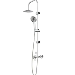 vidaXL Douchesysteem Chroom Roestvrij staal 21 x 48 x 112 cm