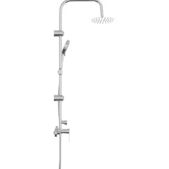 vidaXL Douchesysteem Chroom Roestvrij staal 21 x 48 x 112 cm