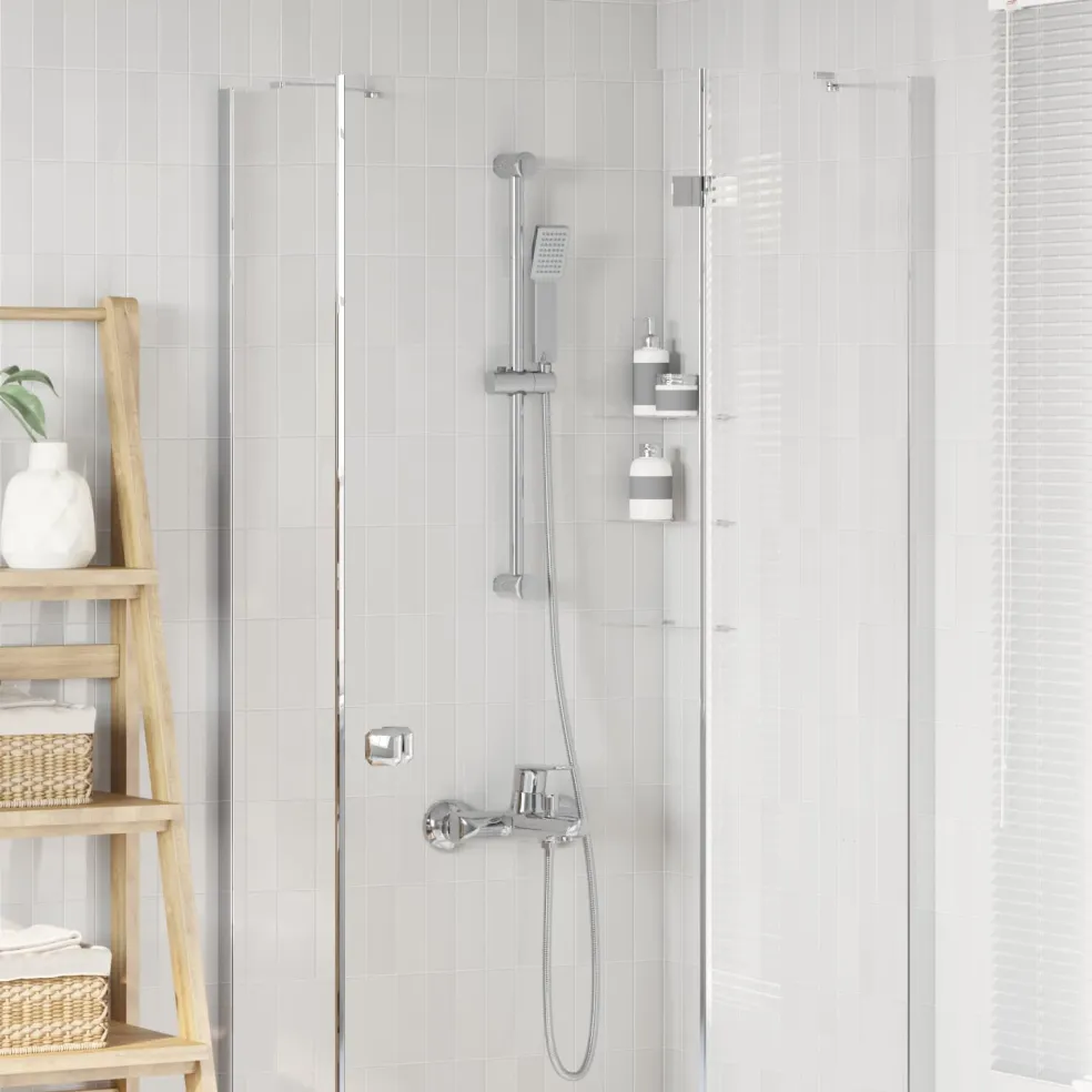 vidaXL Douchesysteem set Chroom 70 cm Roestvrij staal
