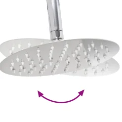 vidaXL Douche systeem zilver 47 x 20 x 95 cm Roestvrij staal