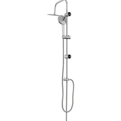 vidaXL Douche systeem zilver 47 x 20 x 95 cm Roestvrij staal