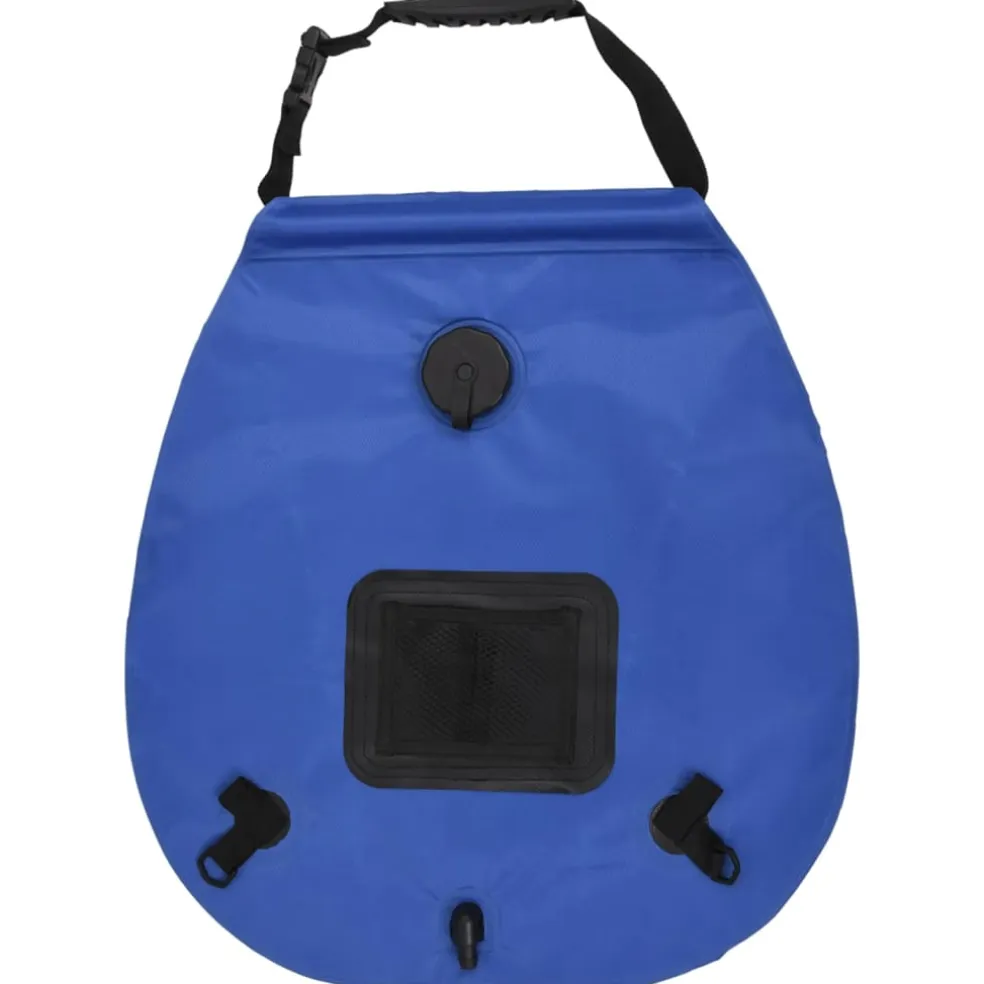 vidaXL Douchezak camping 20 L PVC blauw