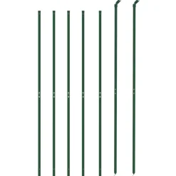 vidaXL Draadgaashek met flens 2,2x10 m groen