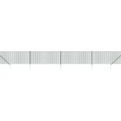 vidaXL Draadgaashek met grondankers 0,8x10 m groen