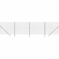 vidaXL Draadgaashek 2,2x10 m gegalvaniseerd staal antracietkleurig