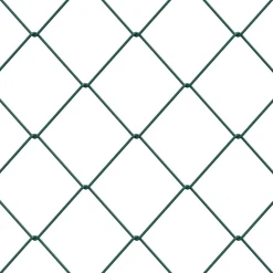 vidaXL Draadgaashek 2 x 10 m Staal Groen