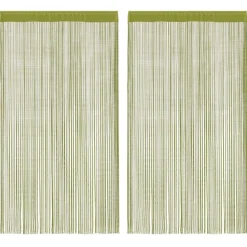 vidaXL Draadgordijnen 140x250 cm groen 2 st