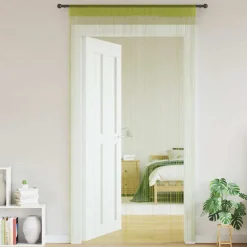 vidaXL Draadgordijnen 140x250 cm groen 2 st