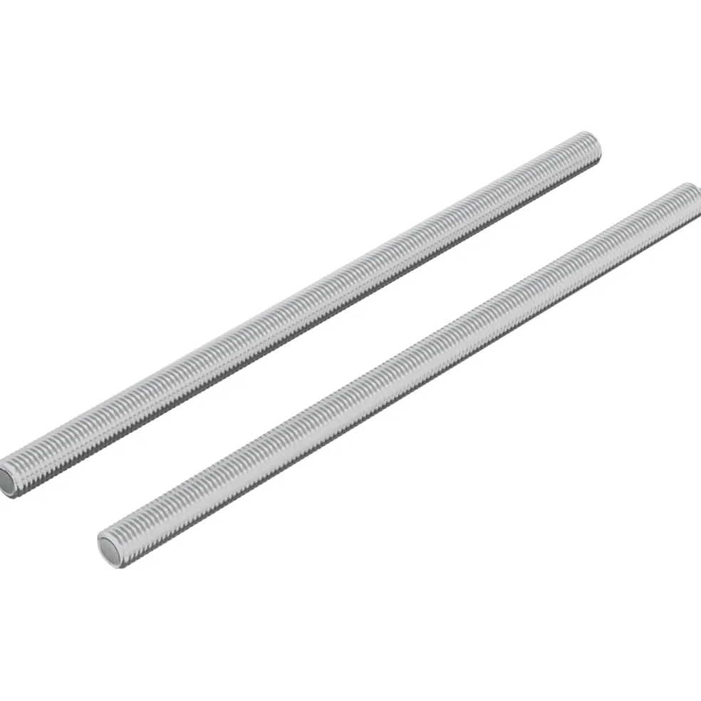vidaXL Draadstaaf 2 st zilver 6 x 120 mm Staal