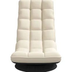 vidaXL Draaibare vloerstoel linnen 70x51x79 cm