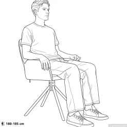 vidaXL Draai Eetstoelen 4 st Nep Suede Leer Lichtgrijs 54 x 55 x 86 cm