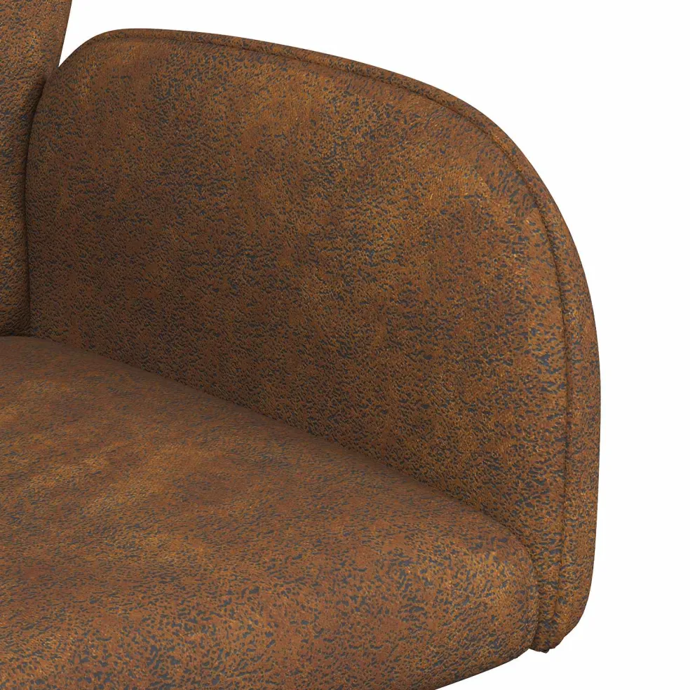 vidaXL Draai Eetstoelen 4 st Nep Suede Leer Bruin 54 x 55 x 86 cm