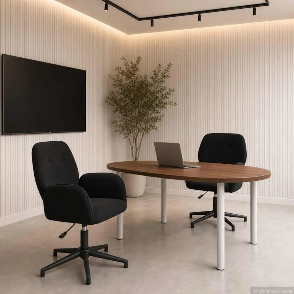 vidaXL Draaiende Bureaustoelen 2 st 54 x 55 x 90 cm Zwart fluweel