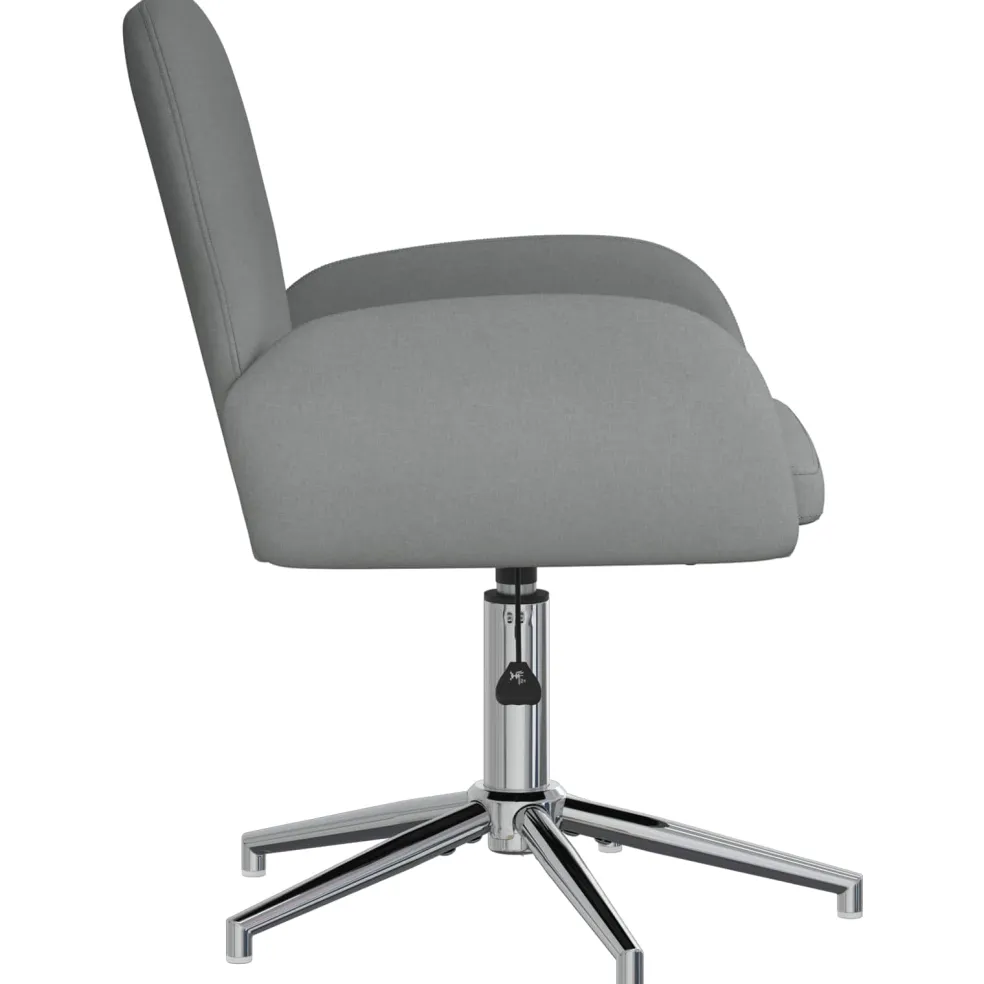 vidaXL Draaiende Bureaustoelen 2 st 54 x 58 x 90 cm Donkergrijs Stof