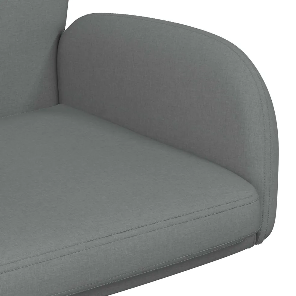 vidaXL Draaiende Bureaustoelen 2 st 54 x 58 x 90 cm Donkergrijs Stof