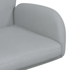 vidaXL Draaiende Bureaustoelen 2 st 54 x 58 x 90 cm Lichtgrijs Stof