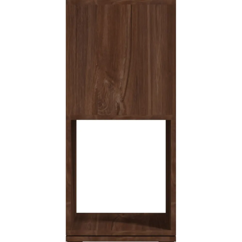 vidaXL Draaikast 34,5x34,5x75,5 cm spaanplaat bruin eikenkleur