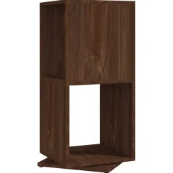 vidaXL Draaikast 34,5x34,5x75,5 cm spaanplaat bruin eikenkleur