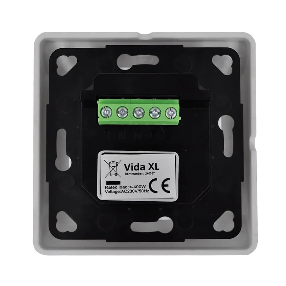 vidaXL Draaimotorregelaar met programmeerbare timer