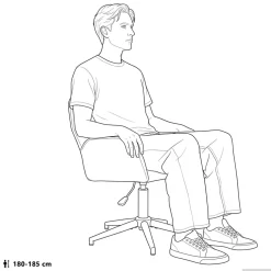 vidaXL Draaischrijfstoel 54 x 55 x 90 cm Wijnrood fluweel