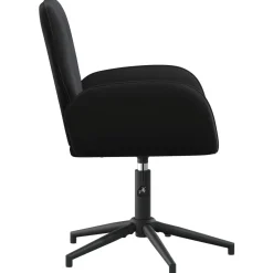vidaXL Draaischrijfstoel 54 x 55 x 90 cm Zwart fluweel