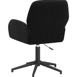 vidaXL Draaischrijfstoel 54 x 55 x 90 cm Zwart fluweel