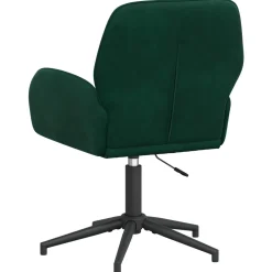 vidaXL Draaischrijfstoel 54 x 55 x 90 cm Donkergroen fluweel