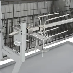 vidaXL Draaispit barbecue ijzer en roestvrij staal
