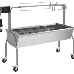 vidaXL Draaispit barbecue met elektrische motor
