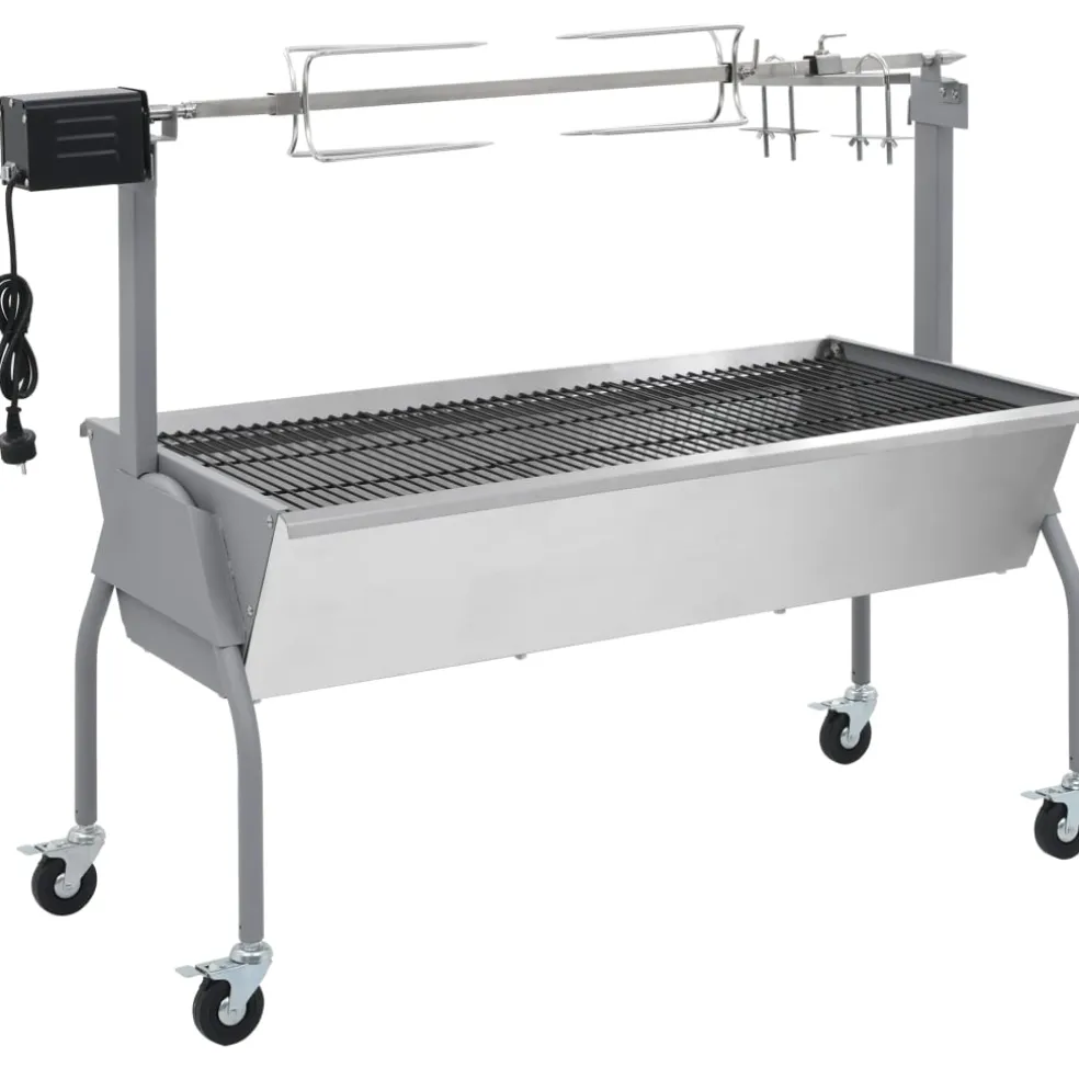 vidaXL Draaispit barbecue met elektrische motor