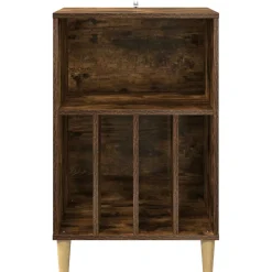 vidaXL Draaitafelstand Gerookt eiken 47 x 39,5 x 74,5 cm Bewerkt hout