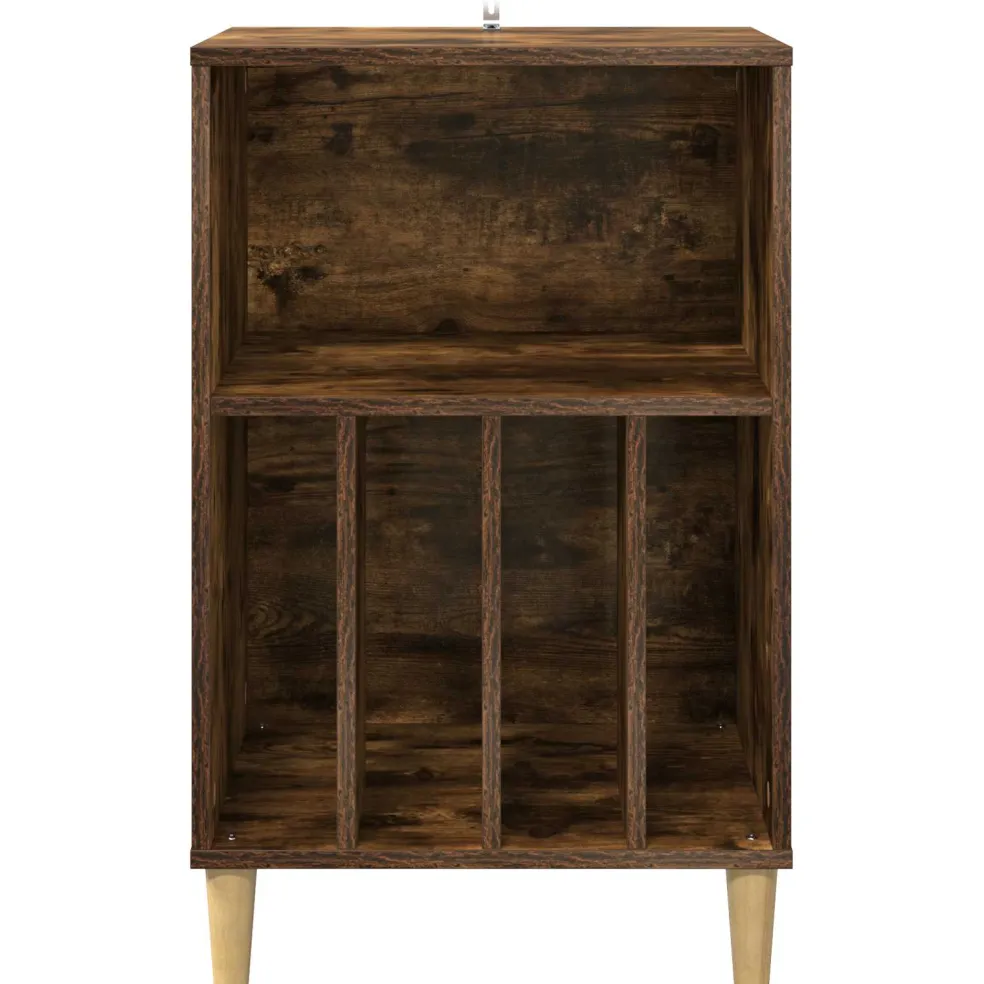 vidaXL Draaitafelstand Gerookt eiken 47 x 39,5 x 74,5 cm Bewerkt hout