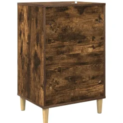 vidaXL Draaitafelstand Gerookt eiken 47 x 39,5 x 74,5 cm Bewerkt hout
