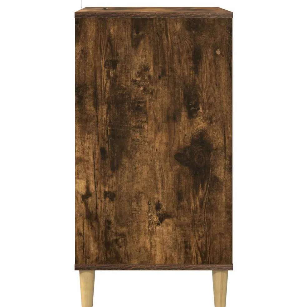 vidaXL Draaitafelstand Gerookt eiken 47 x 39,5 x 74,5 cm Bewerkt hout