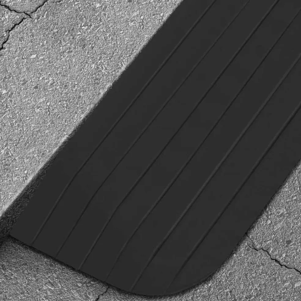 vidaXL Drempelhulp 110x21x2,5 cm rubber