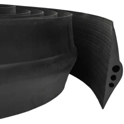 vidaXL Drempelprofiel voor garagedeur Zwart 75 x 12 mm 1 m EPDM-rubber