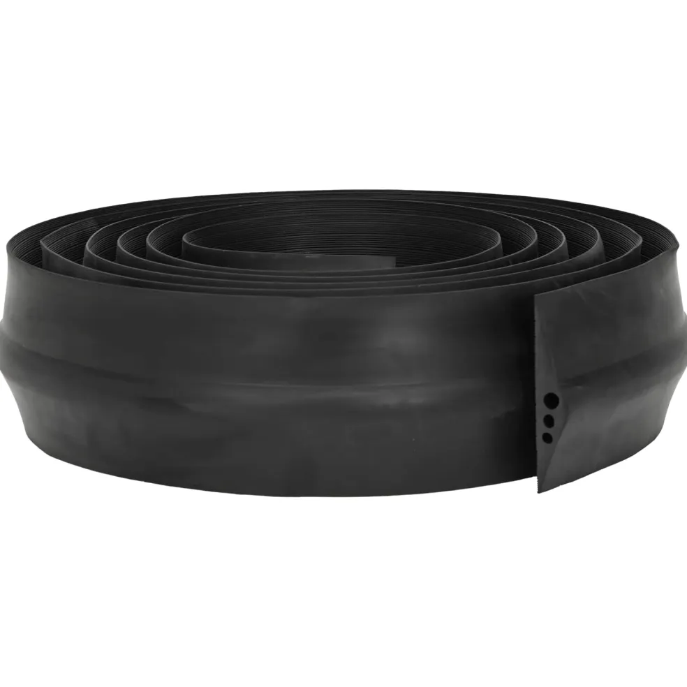 vidaXL Drempelprofiel voor garagedeur Zwart 74 x 20 mm 1 m EPDM-rubber