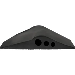 vidaXL Drempelprofiel voor garagedeur Zwart 74 x 20 mm 1 m EPDM-rubber