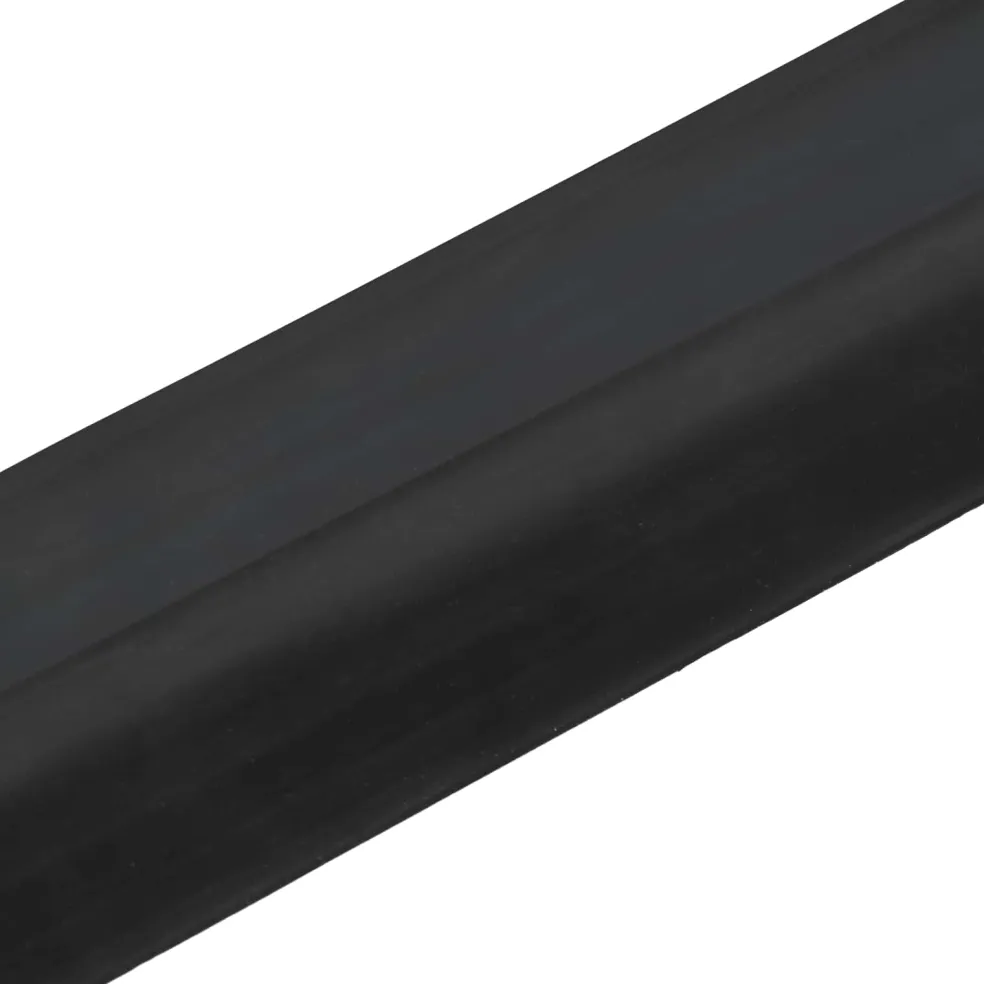 vidaXL Drempelprofiel voor garagedeur Zwart 74 x 20 mm 1 m EPDM-rubber