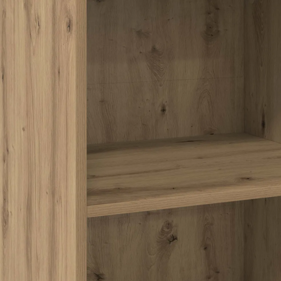 vidaXL Dressoir Artisanaal eiken 50 x 41 x 93 cm Bewerkt hout