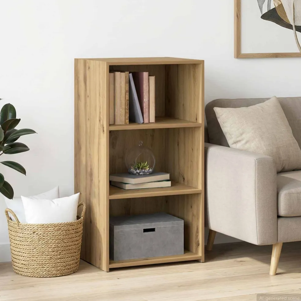 vidaXL Dressoir Artisanaal eiken 50 x 41 x 93 cm Bewerkt hout