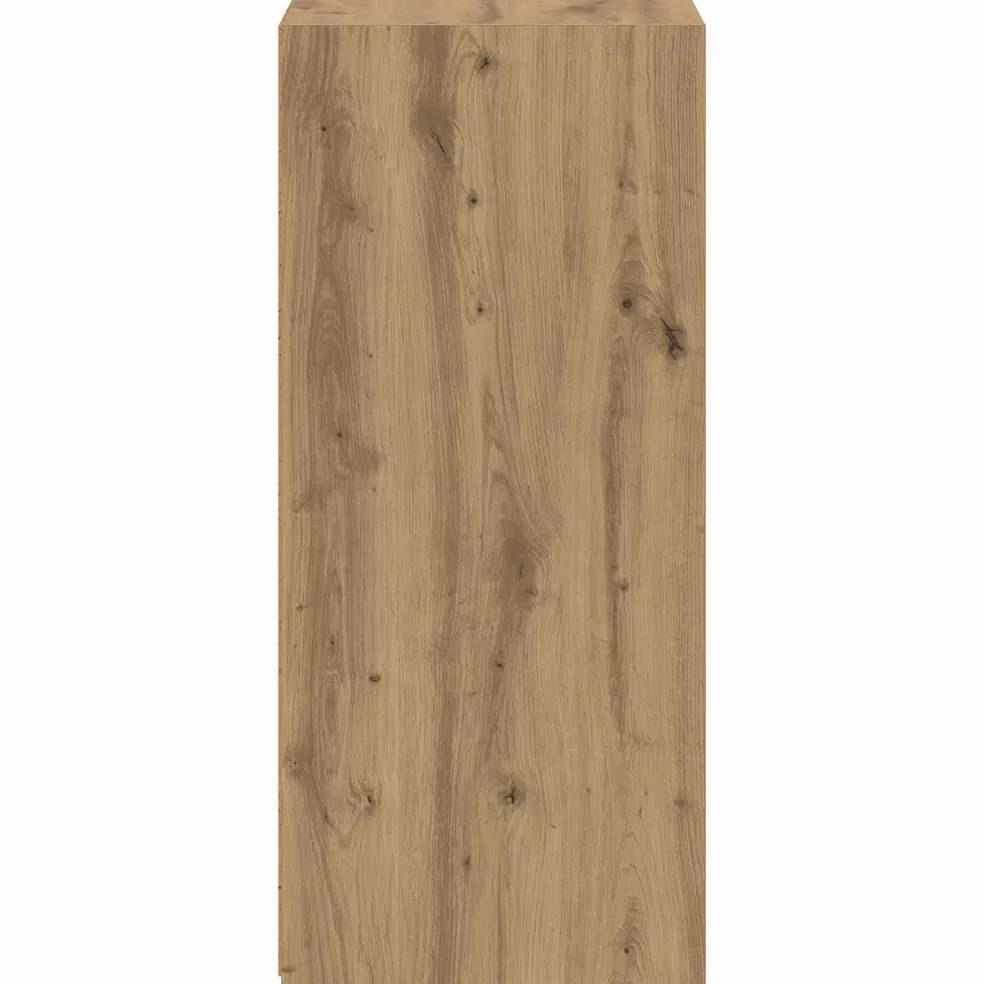 vidaXL Dressoir Artisanaal eiken 50 x 41 x 93 cm Bewerkt hout