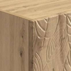 vidaXL Dressoir Artisanaal eiken 33 x 34,5 x 90 cm Bewerkt hout